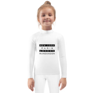New York, Paris, London, Bundanoon Kids Rash Guard