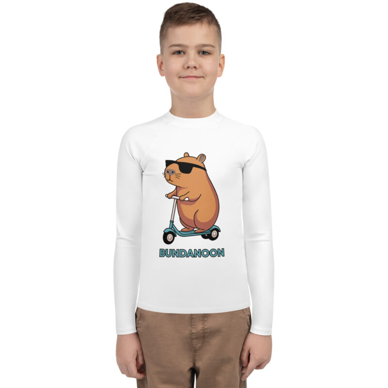 Bundanoon Scooter Wombat Youth Rash Guard - Image 2