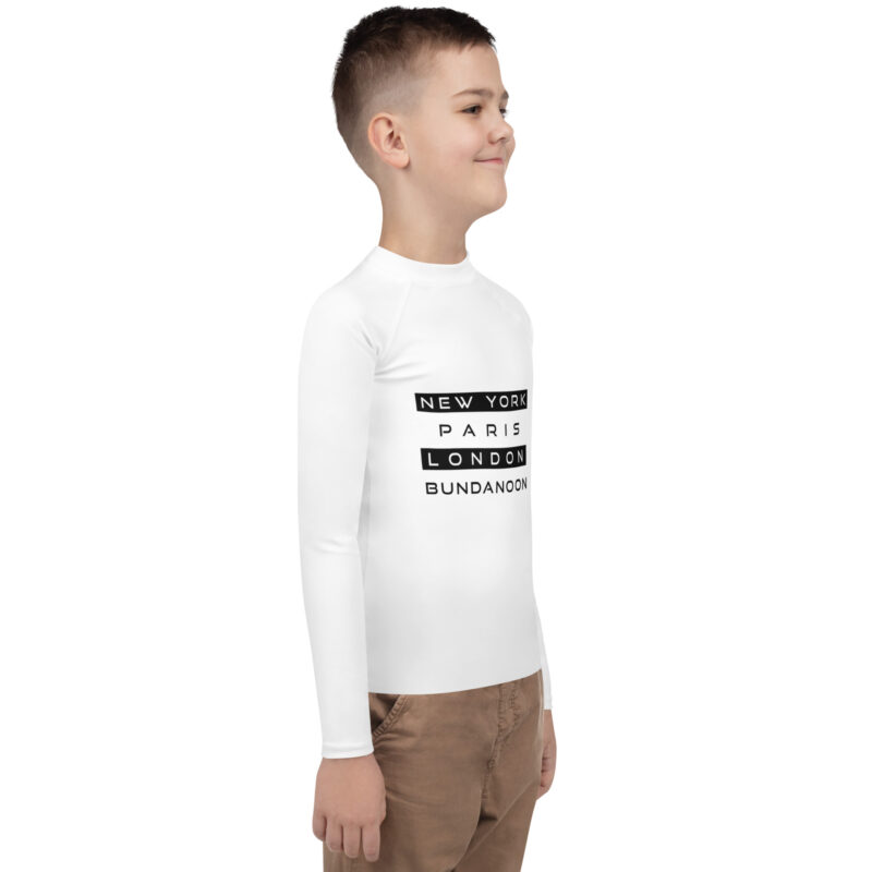 New York, Paris, London, Bundanoon Youth Rash Guard - Image 4