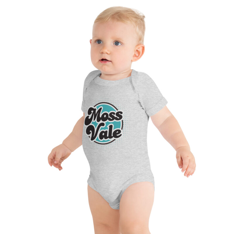 Moss Vale Retro Baby Short Sleeve One Piece - Image 4