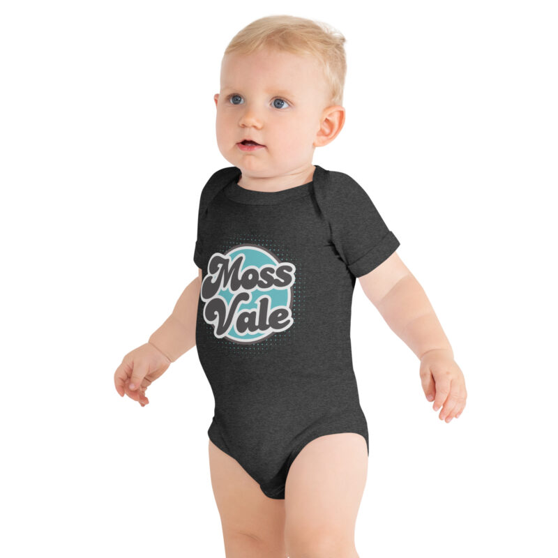 Moss Vale Retro Baby Short Sleeve One Piece - Image 2
