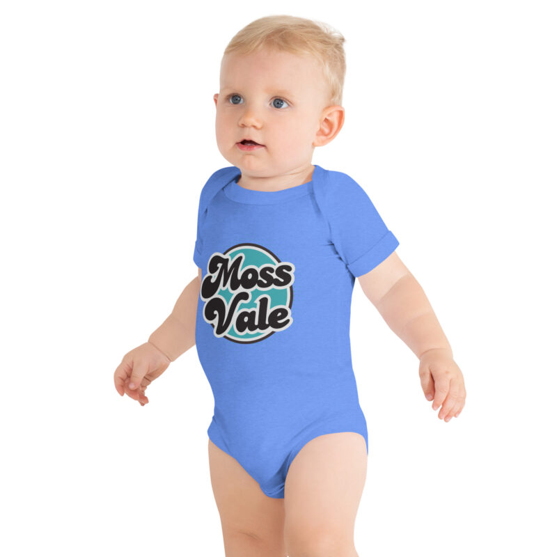 Moss Vale Retro Baby Short Sleeve One Piece - Image 3