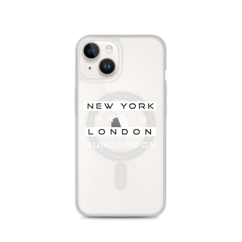 New York, Paris, London, Bundanoon MagSafe® Clear Case for iPhone®