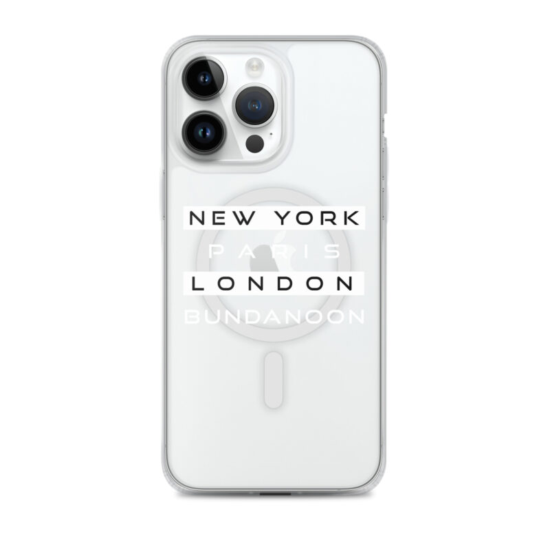 New York, Paris, London, Bundanoon MagSafe® Clear Case for iPhone® - Image 3