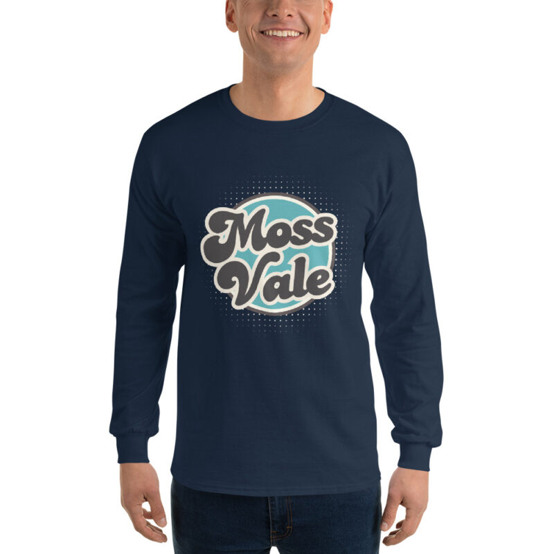 Moss Vale Retro Men’s Long Sleeve Shirt - Image 2