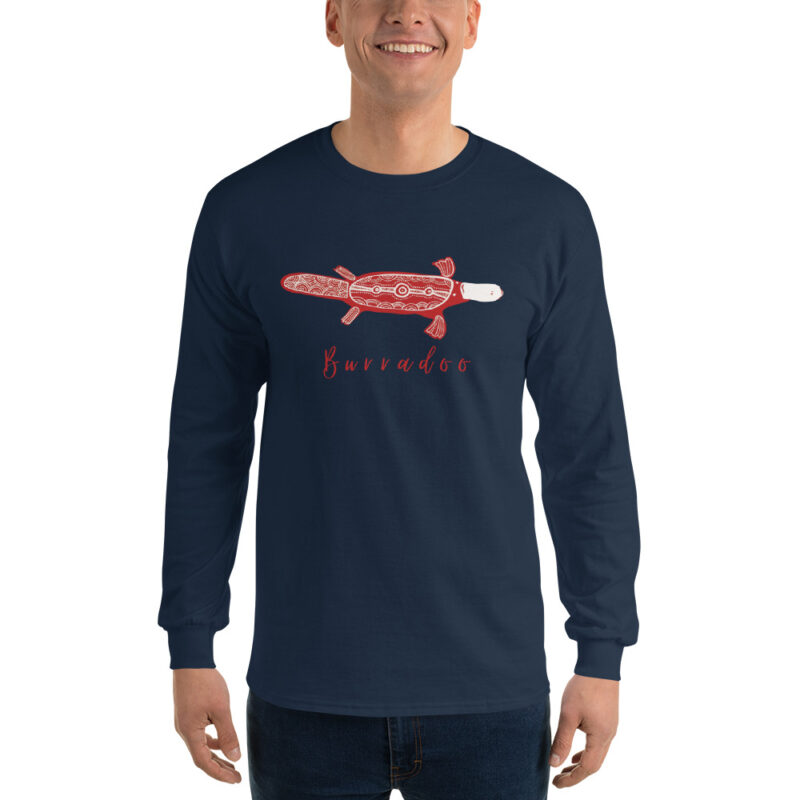 Burradoo Platypus Men’s Long Sleeve Shirt - Image 2