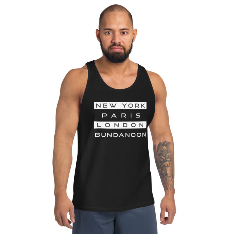 New York, Paris, London, Bundanoon Men's Tank Top - Image 2