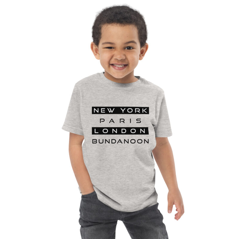 New York, Paris, London, Bundanoon Toddler Jersey T-Shirt - Image 4
