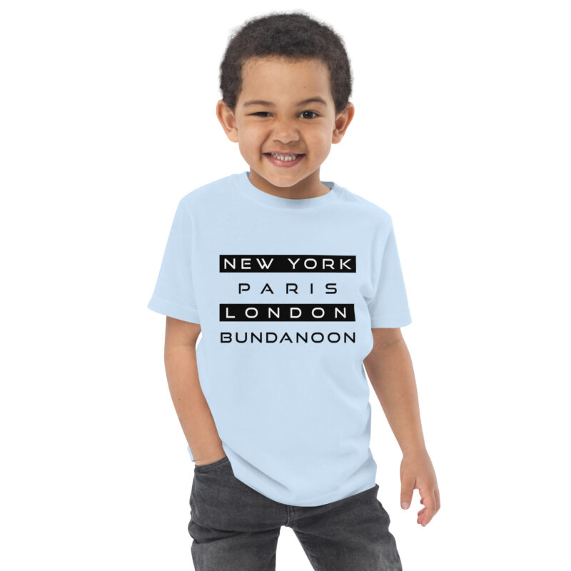 New York, Paris, London, Bundanoon Toddler Jersey T-Shirt - Image 5