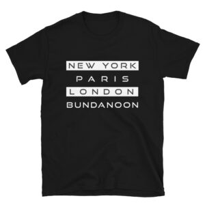 New York, Paris, London, Bundanoon Soft Style Short-Sleeve Unisex T-Shirt