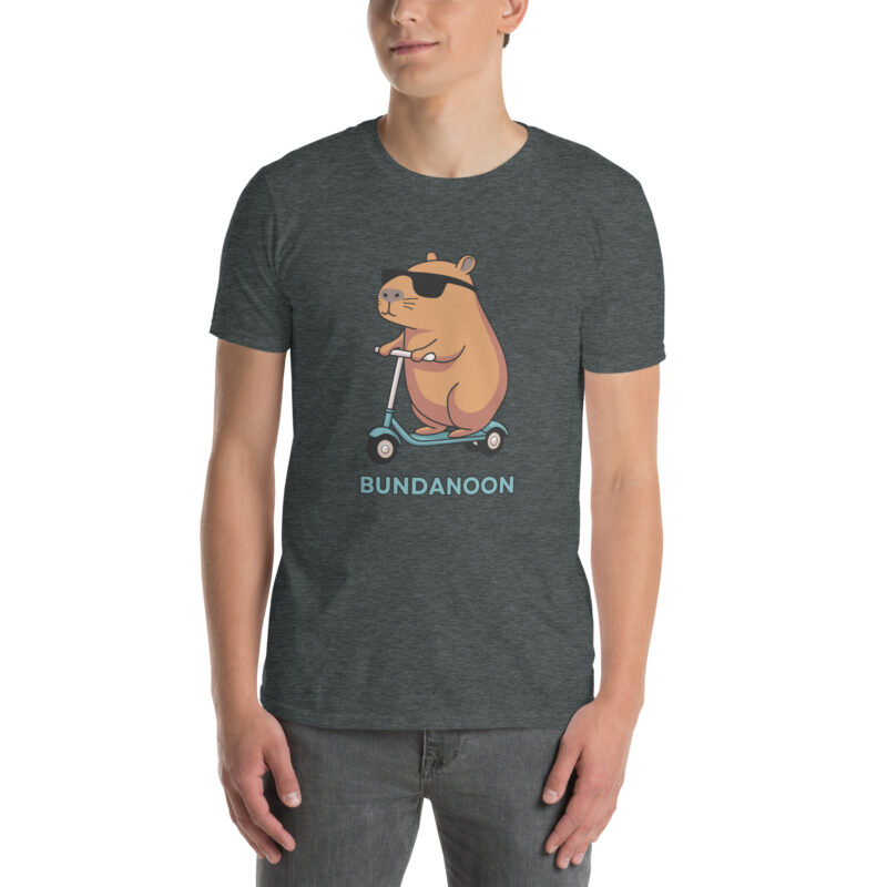 Budanoon Scooter Wombat Short-Sleeve Soft Style Unisex T-Shirt - Image 3