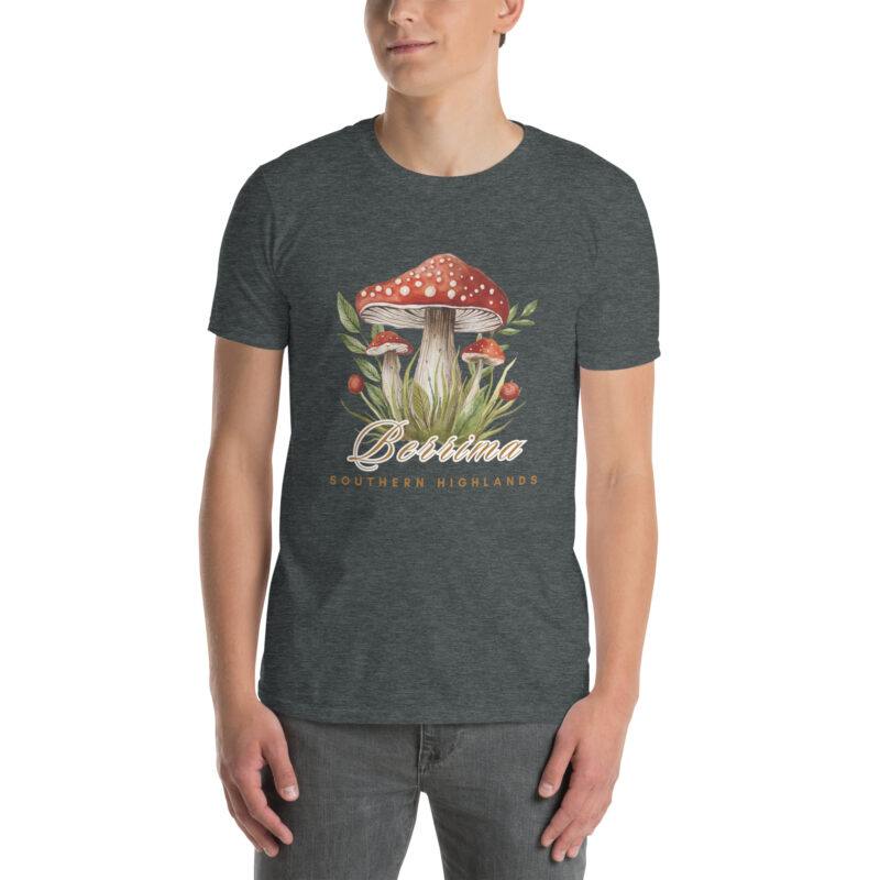 Berrima Mushroom Soft Style Short Sleeve Unisex T-Shirt - Image 3