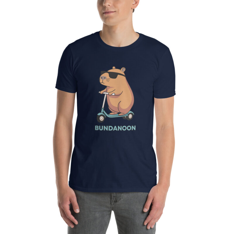 Budanoon Scooter Wombat Short-Sleeve Soft Style Unisex T-Shirt - Image 2