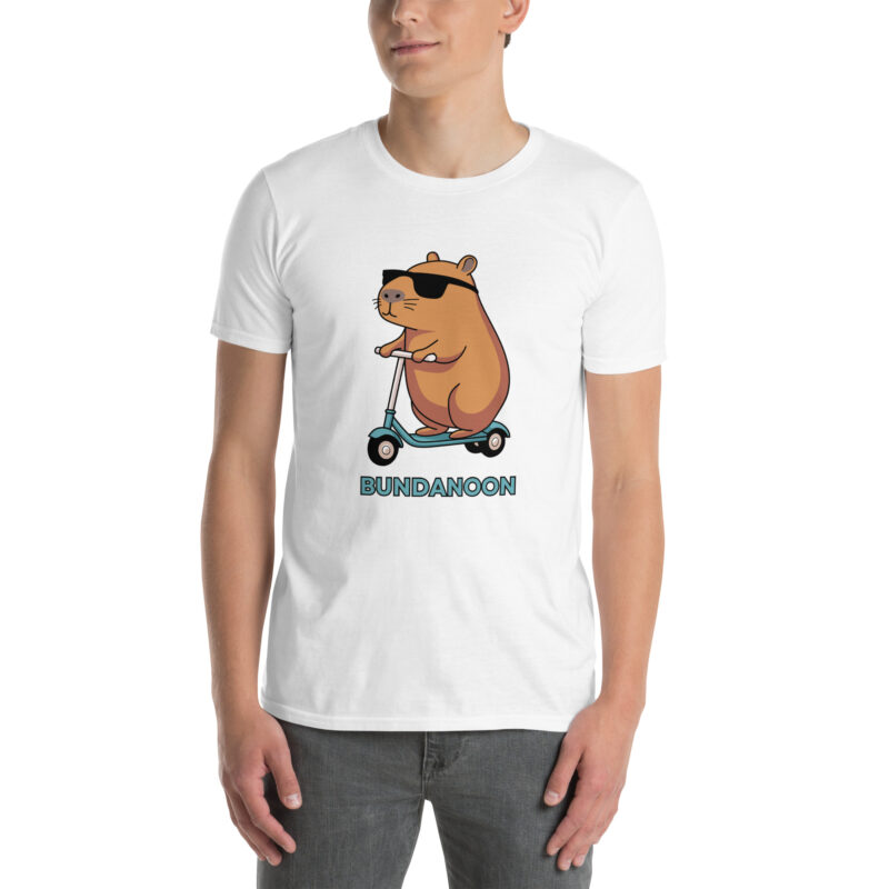 Budanoon Scooter Wombat Short-Sleeve Soft Style Unisex T-Shirt - Image 4