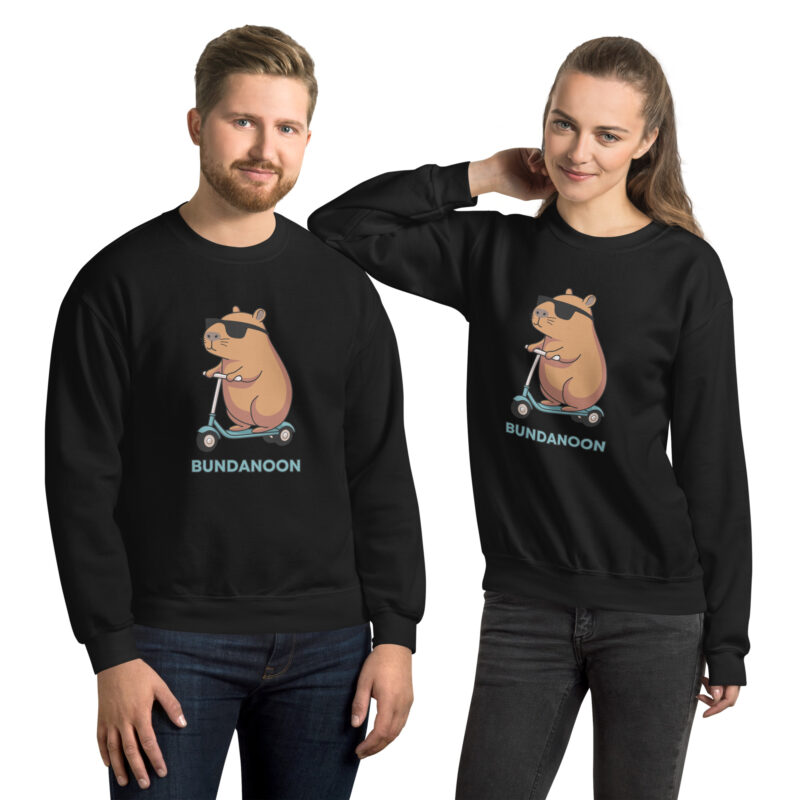 Bundanoon Scooter Wombat Unisex Sweatshirt - Image 2