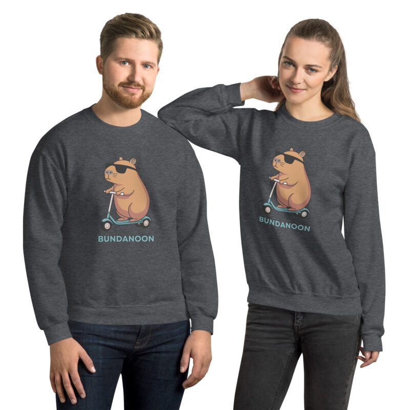 Bundanoon Scooter Wombat Unisex Sweatshirt - Image 4