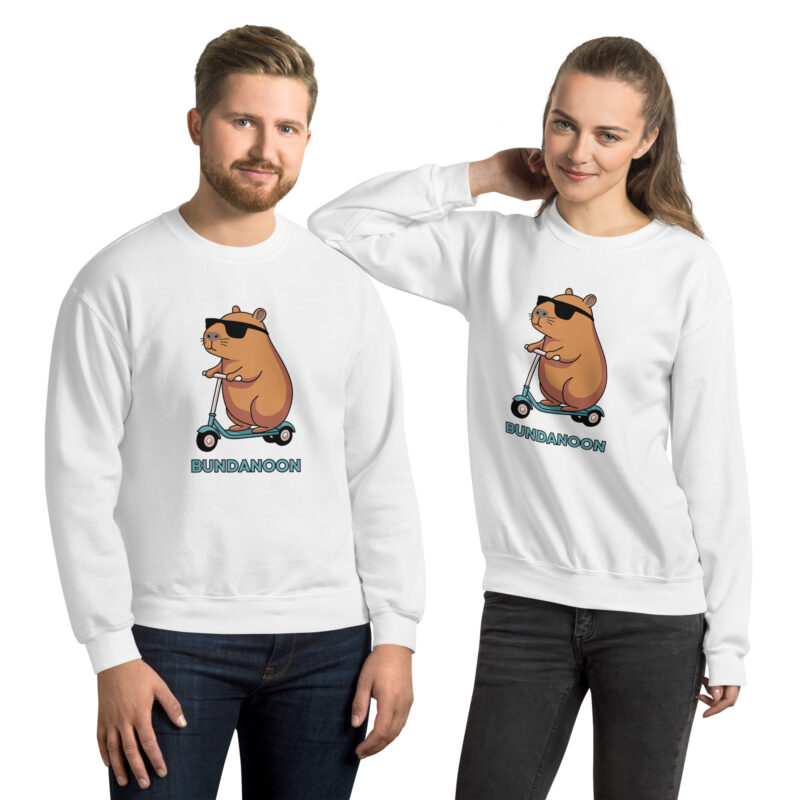 Bundanoon Scooter Wombat Unisex Sweatshirt - Image 5