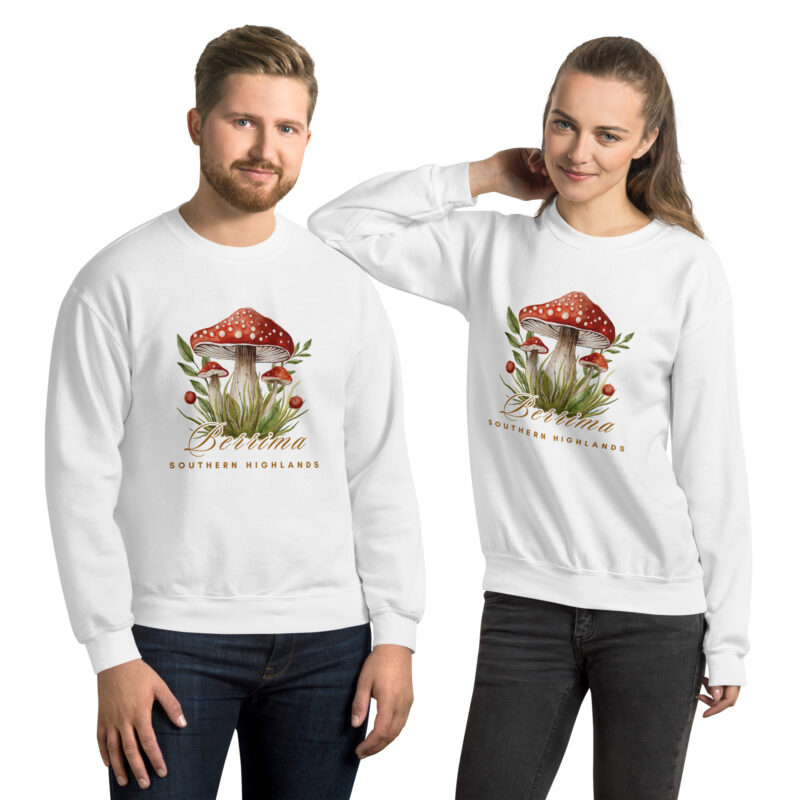 Berrima Mushroom Unisex Sweatshirt - Image 4