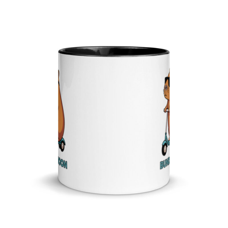 Bundanoon Scooter Wombat Mug with Colour Inside - Image 3