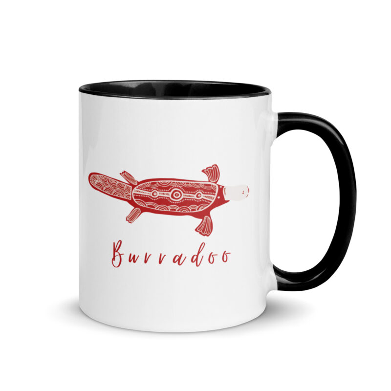 Burradoo Platypus Mug with Colour Inside - Image 2