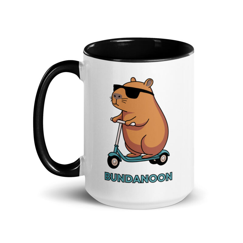 Bundanoon Scooter Wombat Mug with Colour Inside - Image 6