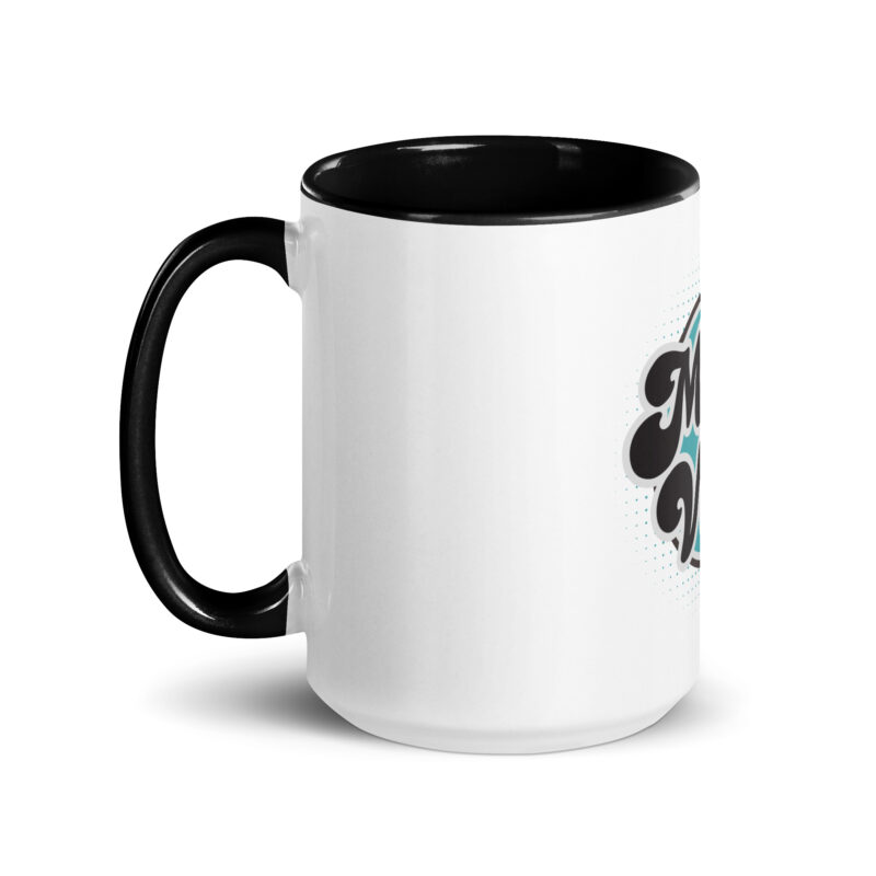 Moss Vale Retro Mug with Colour Inside - Image 5