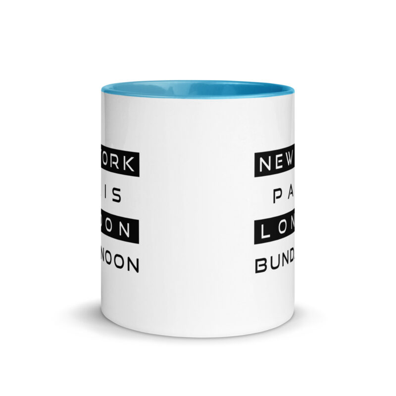 New York, Paris, London, Bundanoon Mug with Colour Inside - Image 14