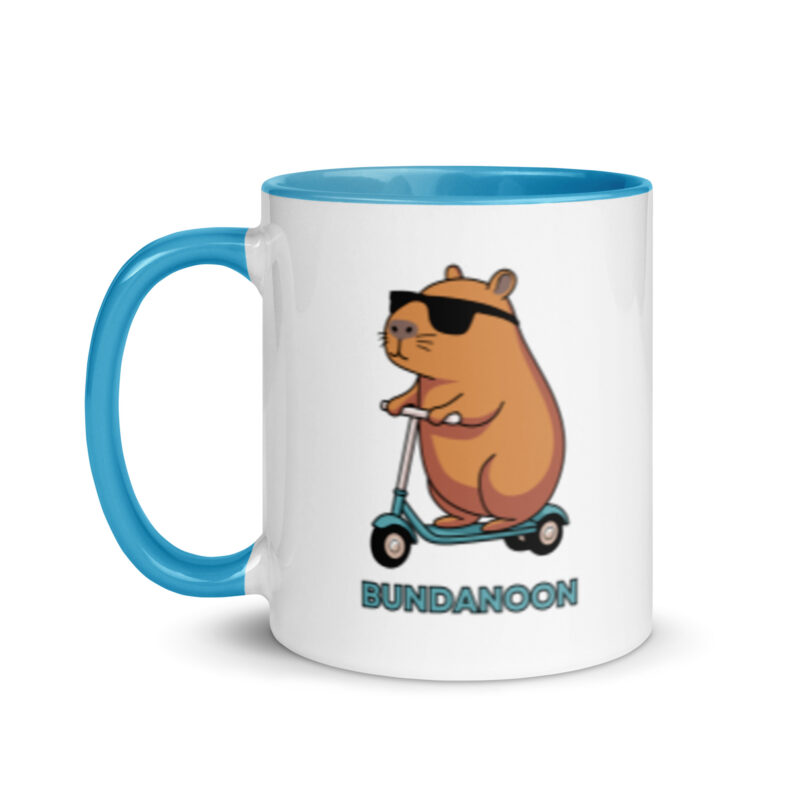 Bundanoon Scooter Wombat Mug with Colour Inside - Image 15