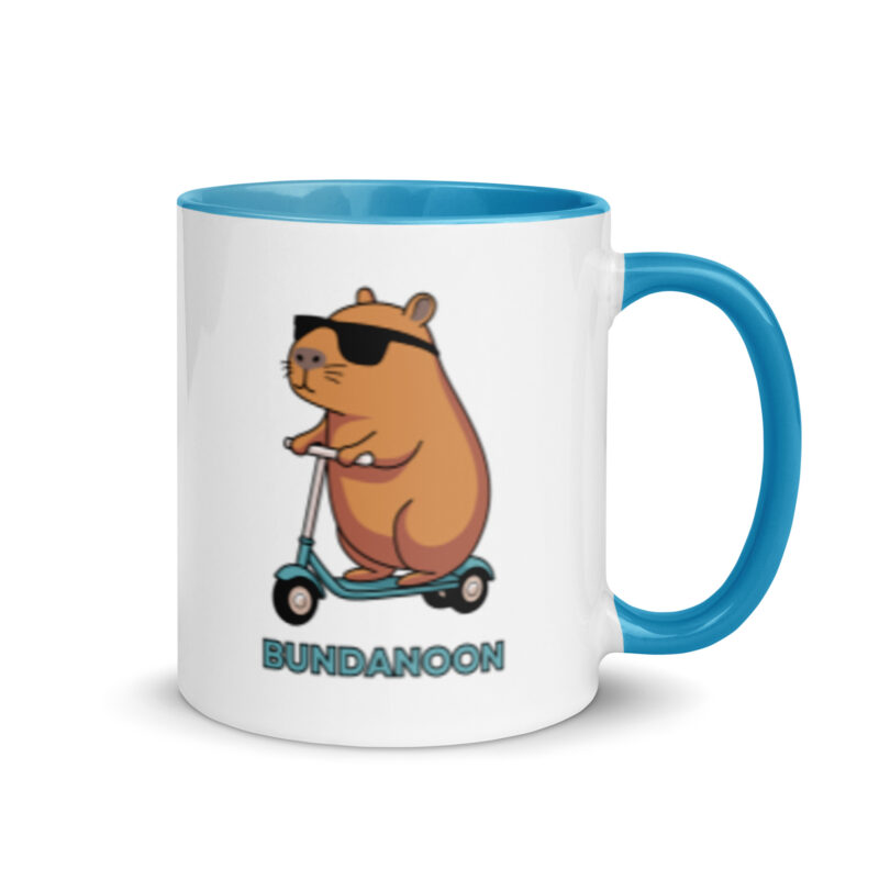 Bundanoon Scooter Wombat Mug with Colour Inside - Image 13