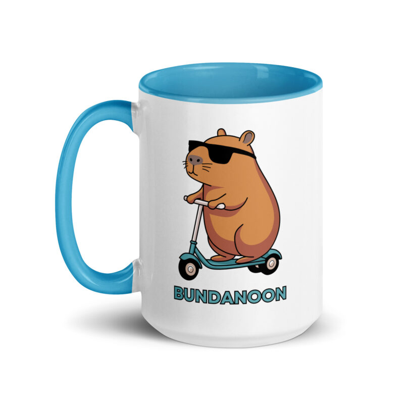 Bundanoon Scooter Wombat Mug with Colour Inside - Image 18