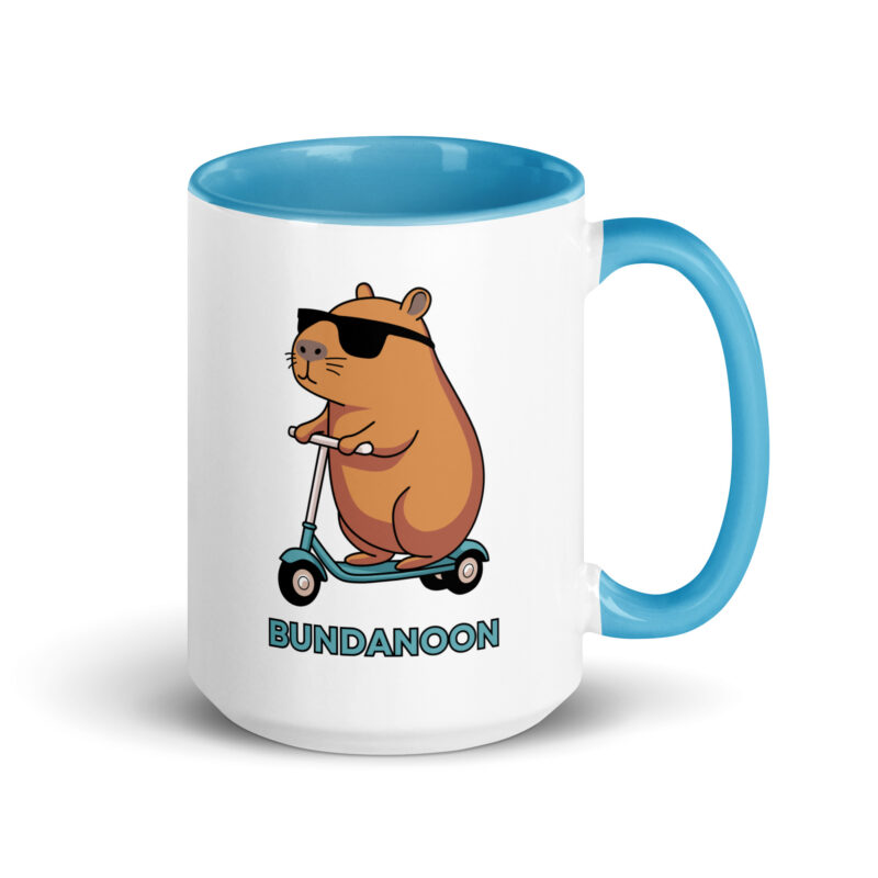 Bundanoon Scooter Wombat Mug with Colour Inside - Image 16
