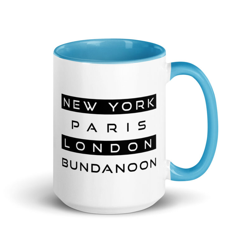 New York, Paris, London, Bundanoon Mug with Colour Inside - Image 16
