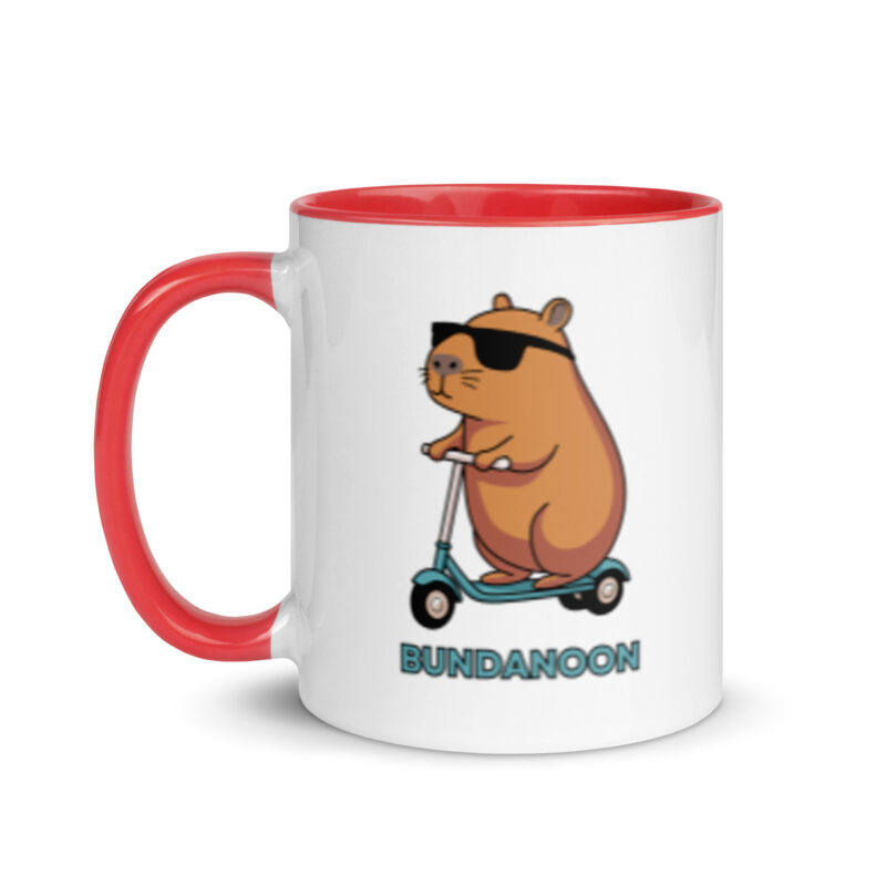 Bundanoon Scooter Wombat Mug with Colour Inside - Image 9