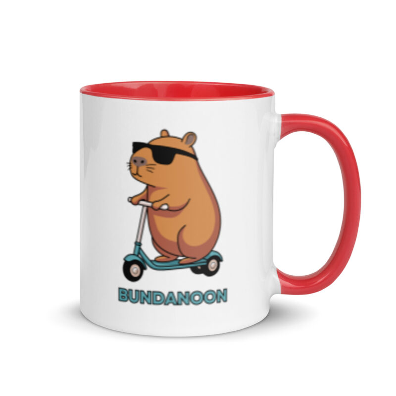 Bundanoon Scooter Wombat Mug with Colour Inside - Image 7