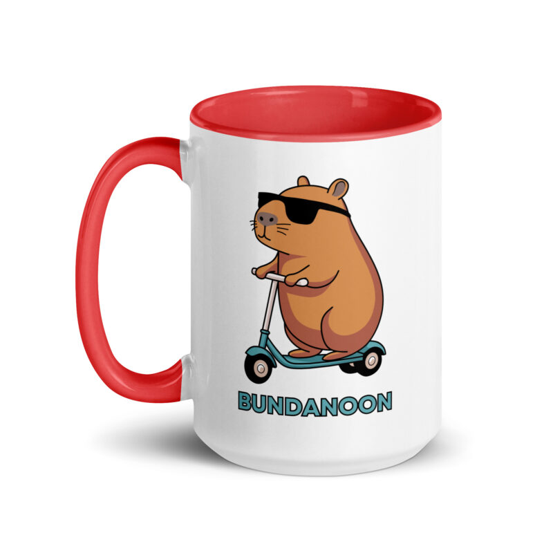 Bundanoon Scooter Wombat Mug with Colour Inside - Image 12