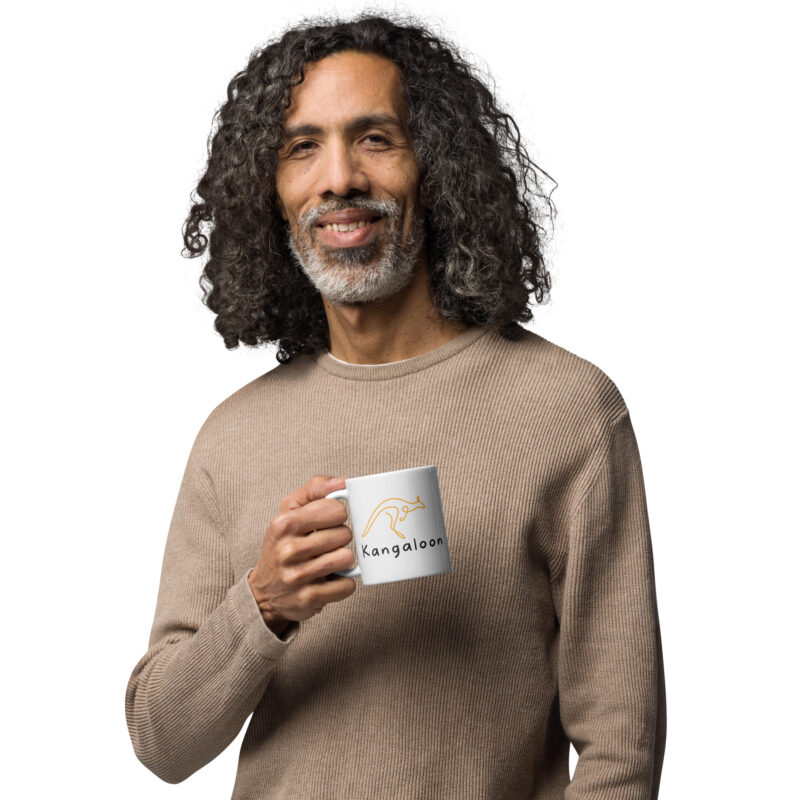 Kangaloon Kanga White Glossy Mug