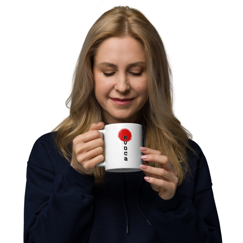 Avoca Sunrise White Glossy Mug - Image 2