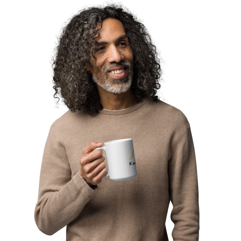 Kangaloon Kanga White Glossy Mug - Image 4