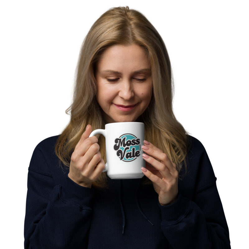 Moss Vale Retro White Glossy Mug - Image 5