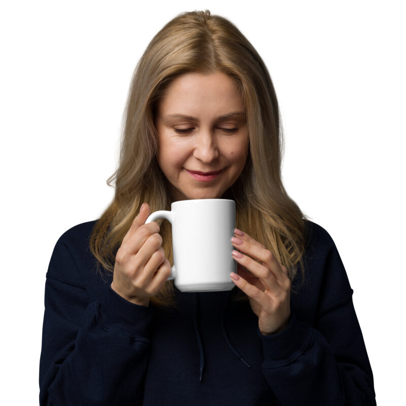Avoca Sunrise White Glossy Mug - Image 3