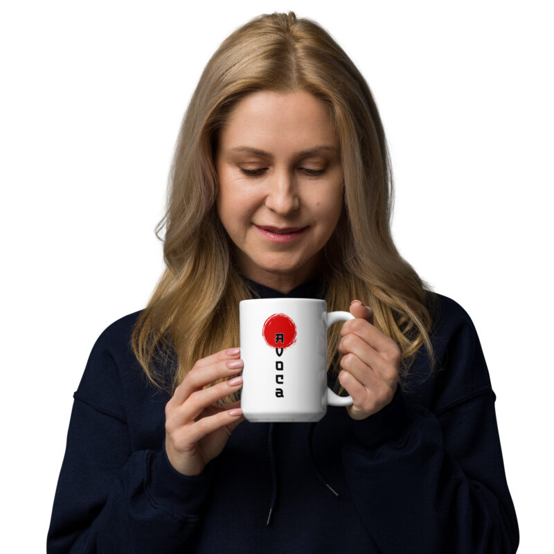 Avoca Sunrise White Glossy Mug - Image 6