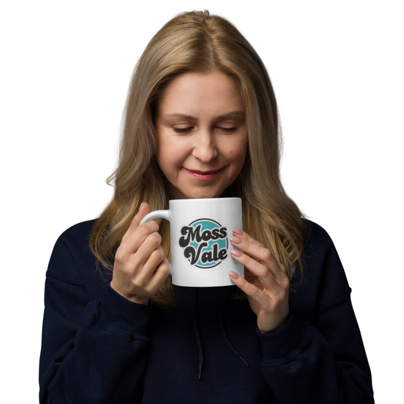 Moss Vale Retro White Glossy Mug - Image 7