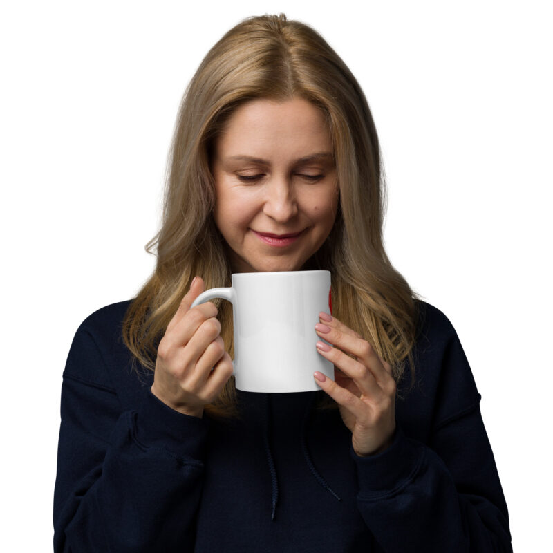 Avoca Sunrise White Glossy Mug - Image 4