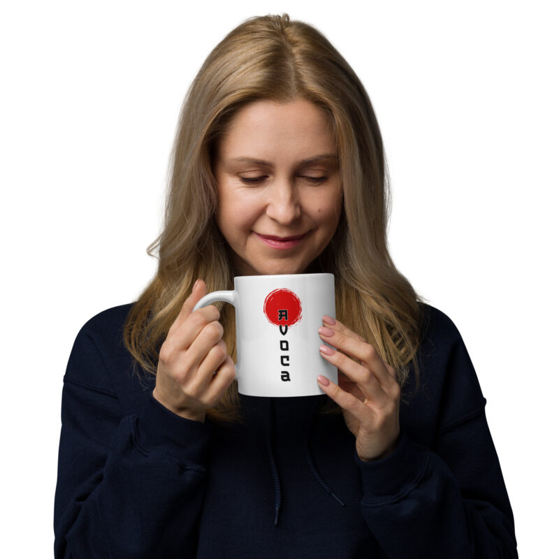 Avoca Sunrise White Glossy Mug - Image 7