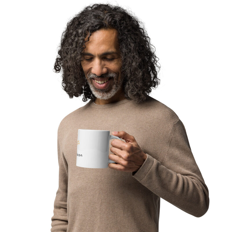 Kangaloon Kanga White Glossy Mug - Image 5