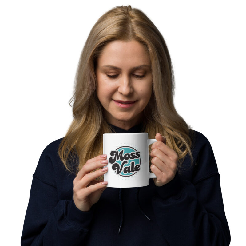 Moss Vale Retro White Glossy Mug - Image 8