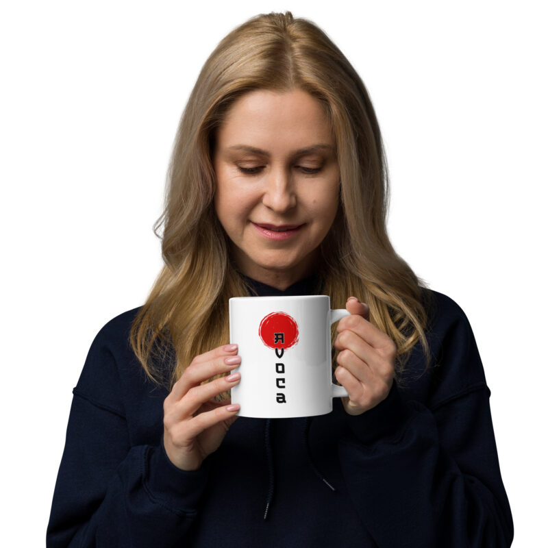 Avoca Sunrise White Glossy Mug - Image 8