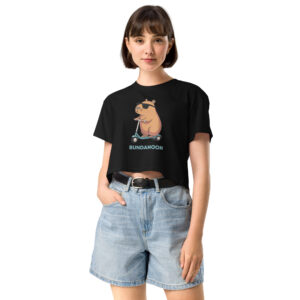 Bundanoon Scooter Wombat Women’s Crop Top