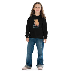 Bundanoon Scooter Wombat Youth Crewneck Sweatshirt