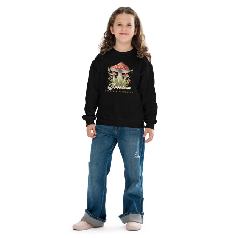 Berrima Mushroom Youth Crewneck Sweatshirt - Image 2